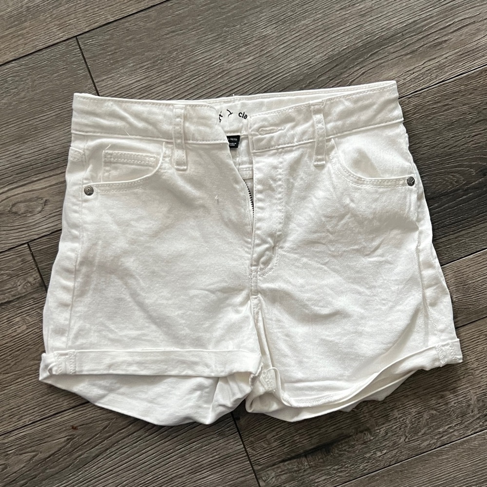 Women's White Denim Shorts